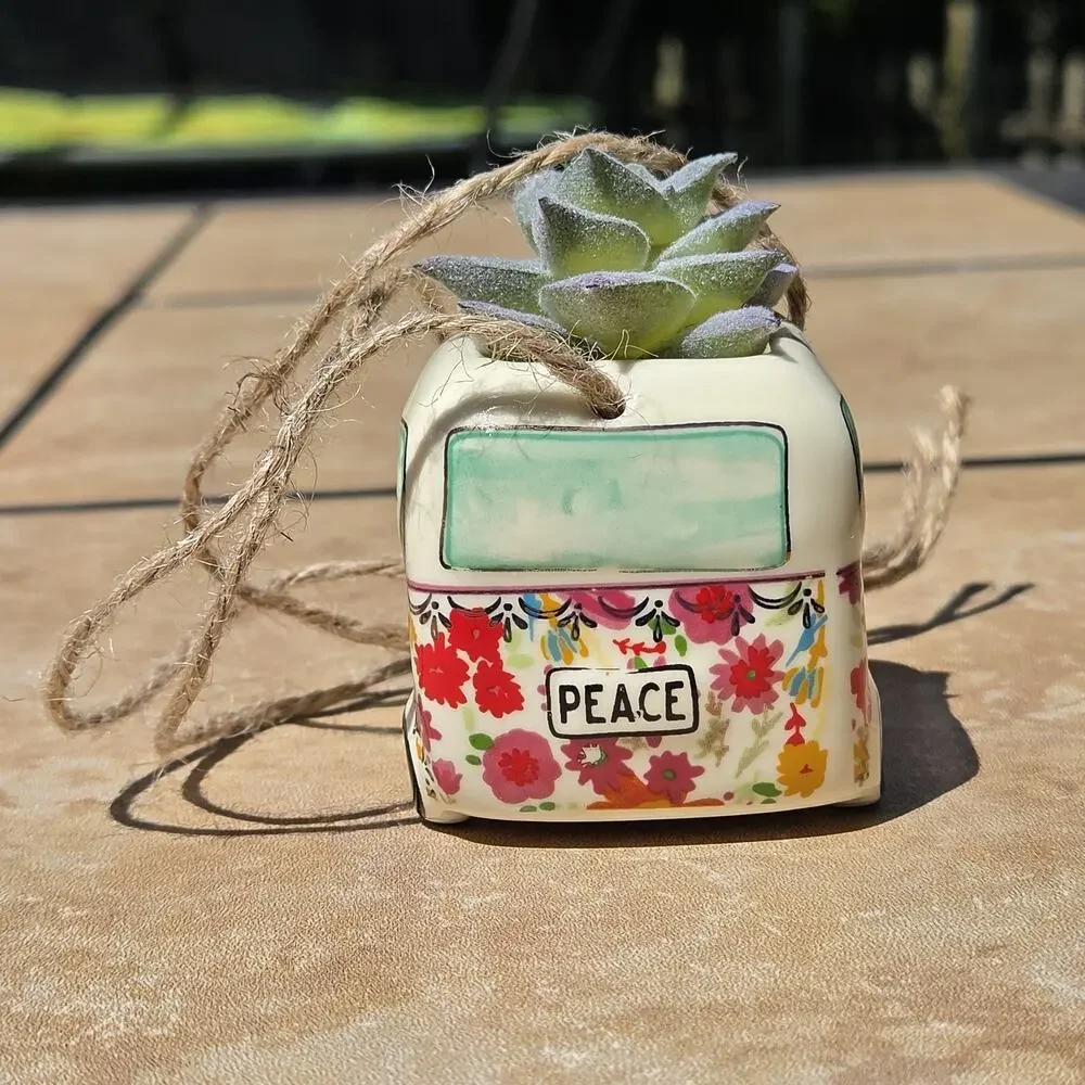 Natural Life Mini Peace Camper With String To Hang
